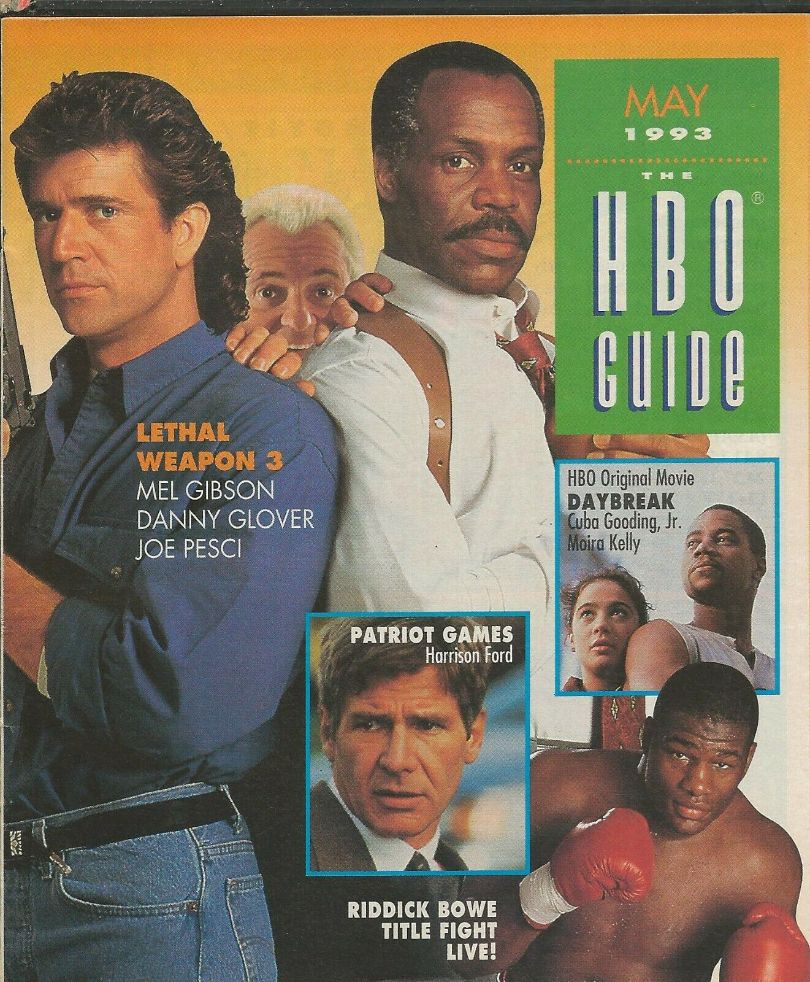 HBO magazine side cover  May 1993