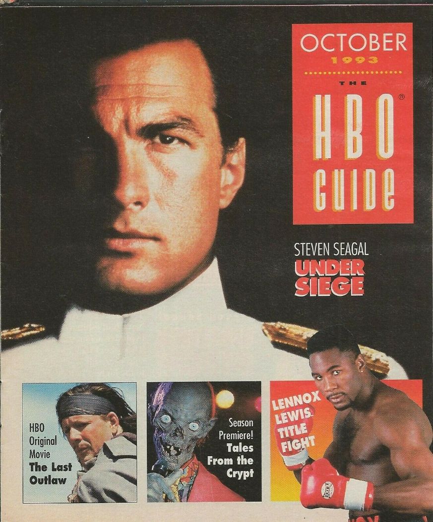 HBO magazine side cover  October 1993