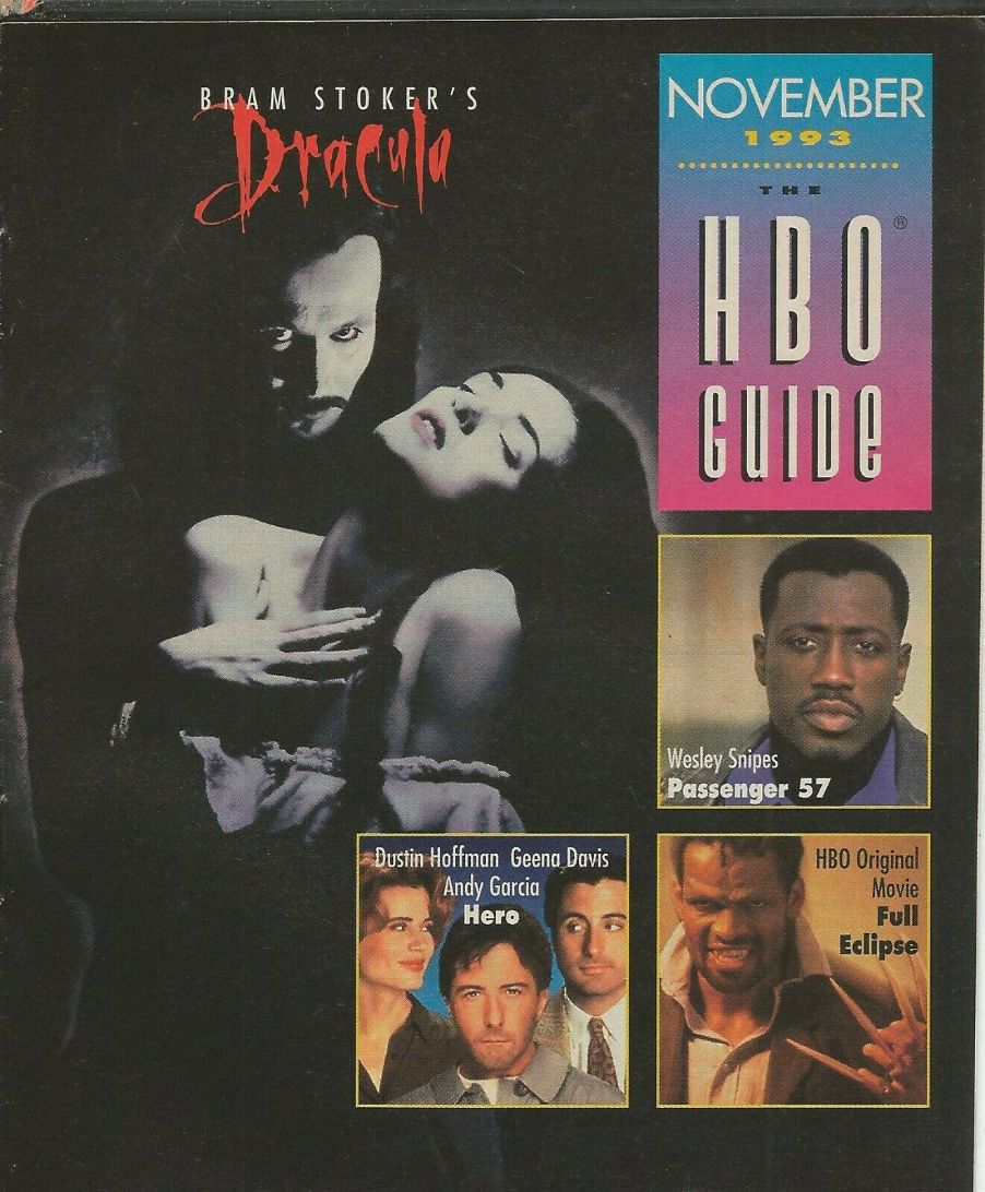 HBO magazine side cover  November 1993
