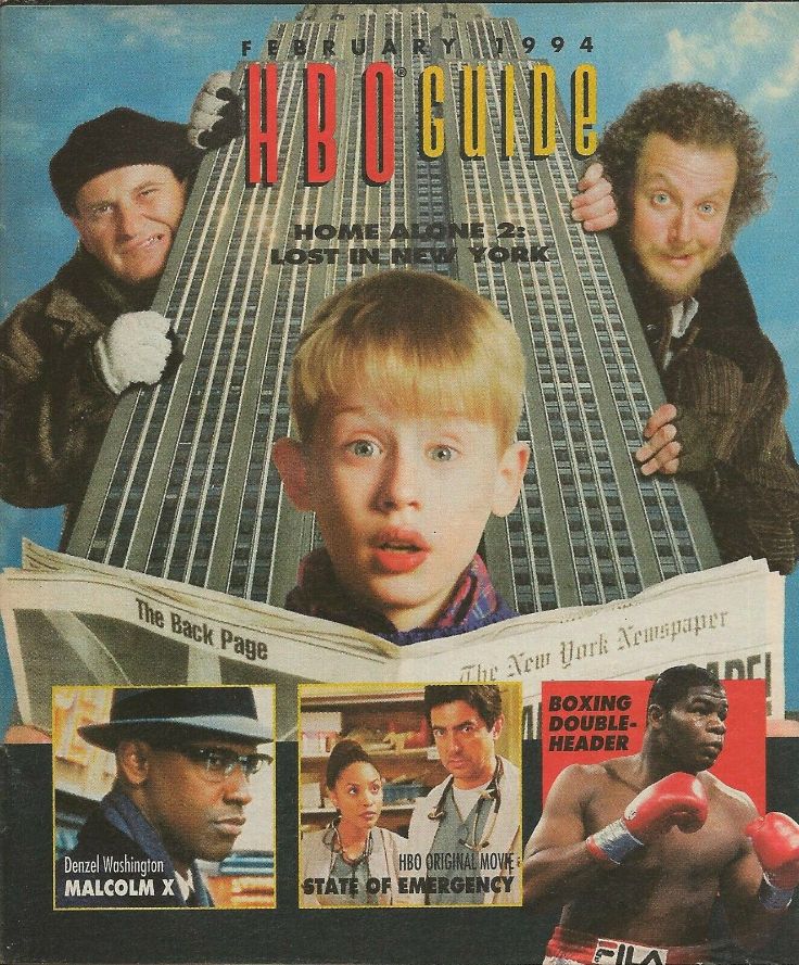 HBO magazine side cover  February 1994