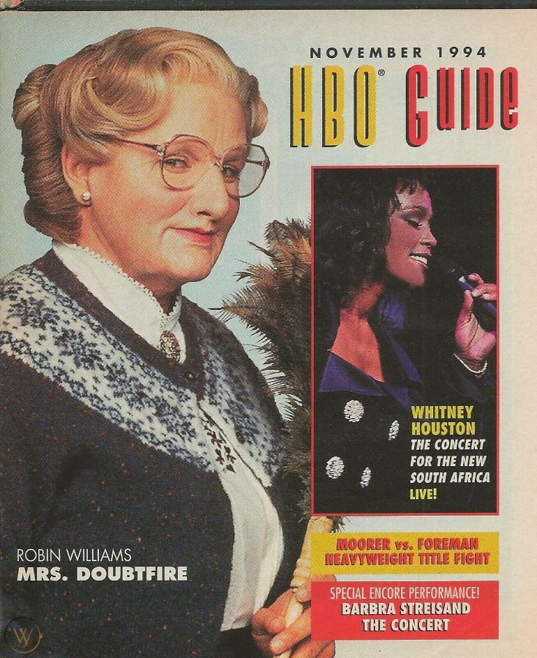 HBO magazine side cover  November 1994