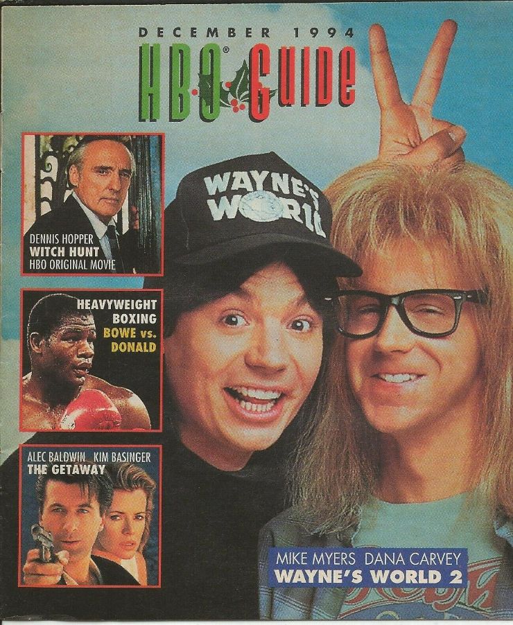 HBO magazine side cover  December 1994