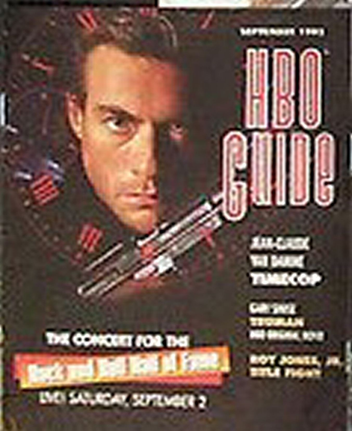 HBO magazine side cover  September 1995