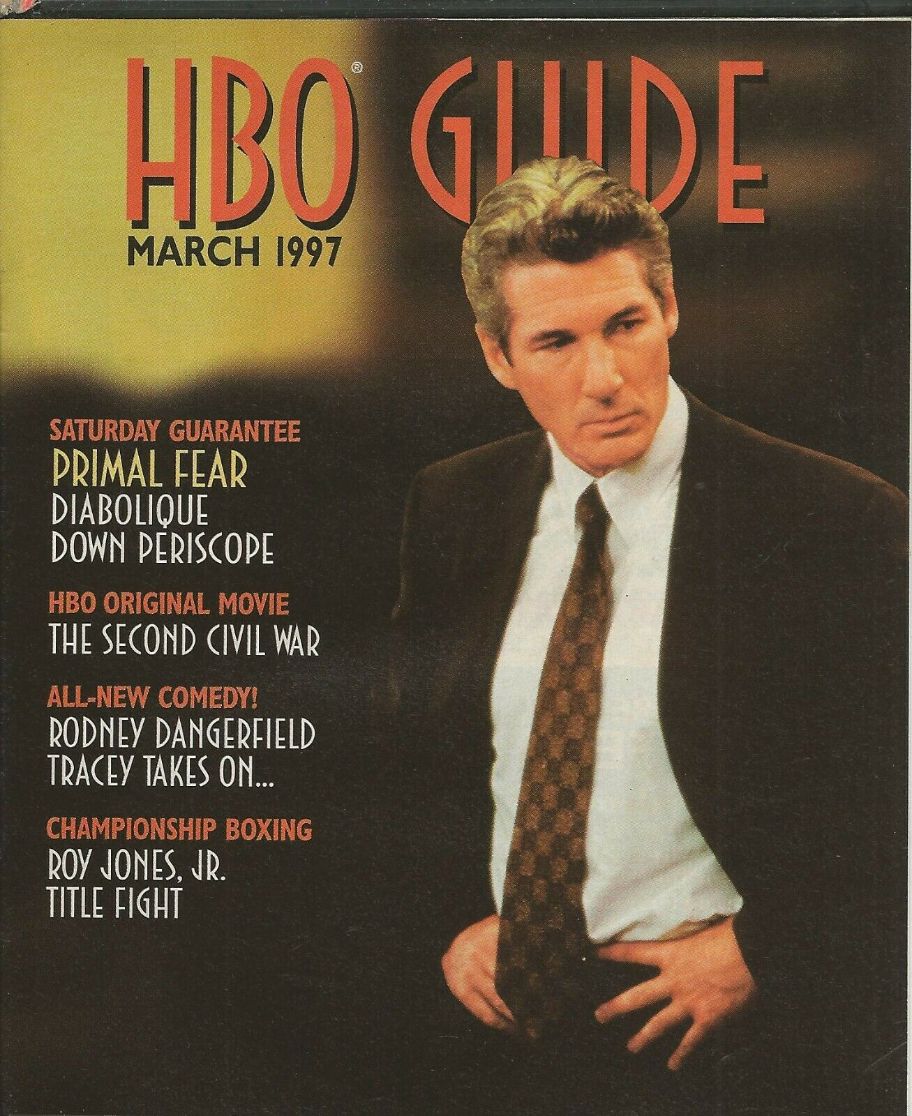 HBO magazine side cover  March 1997
