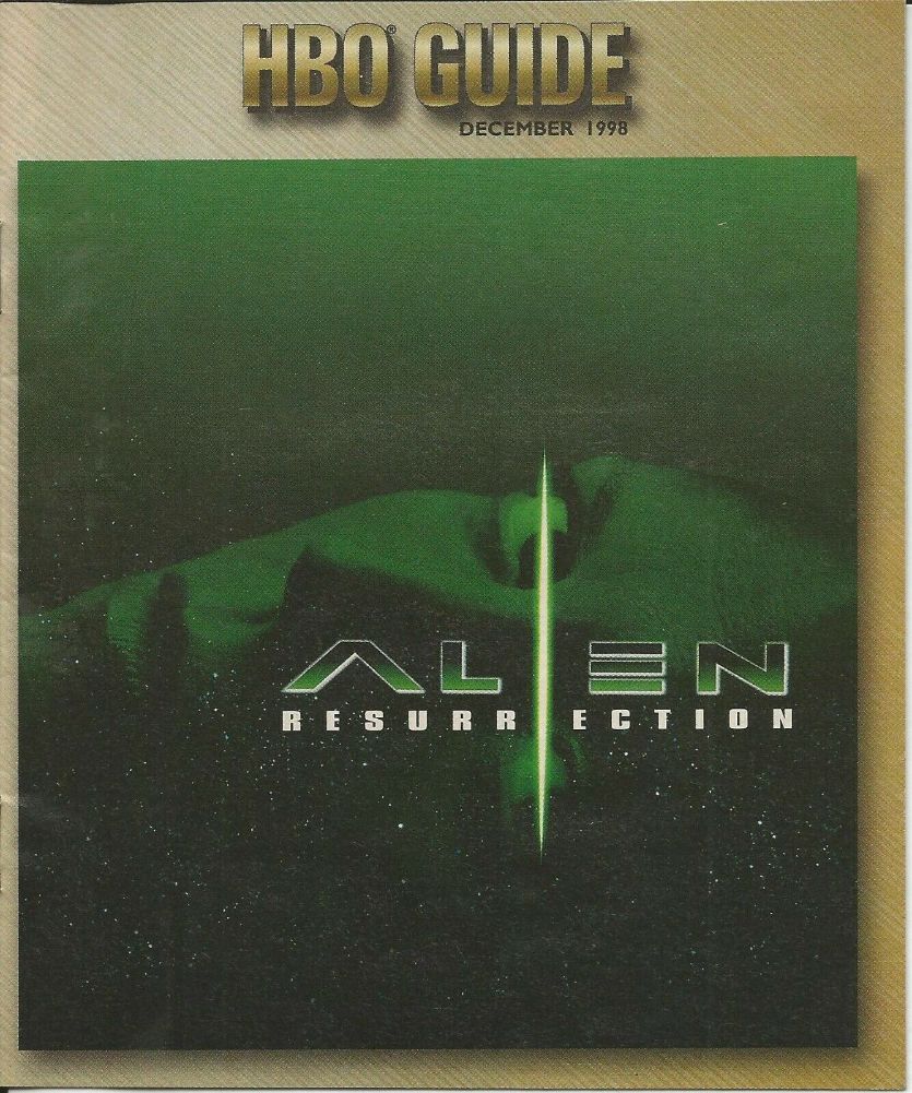 HBO magazine side cover  December 1998