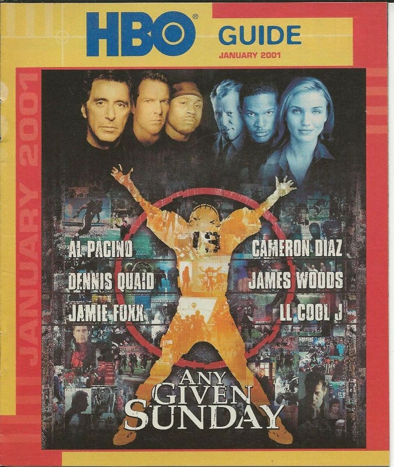 HBO magazine side cover January 2001