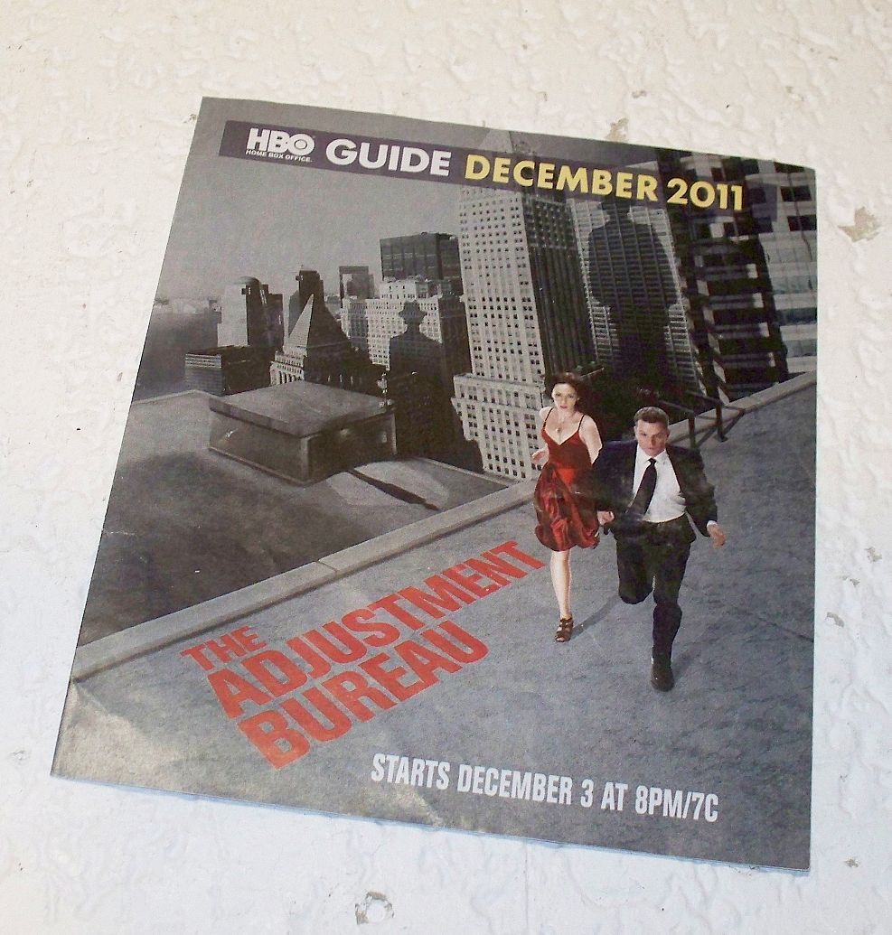 HBO magazine side cover December 2011