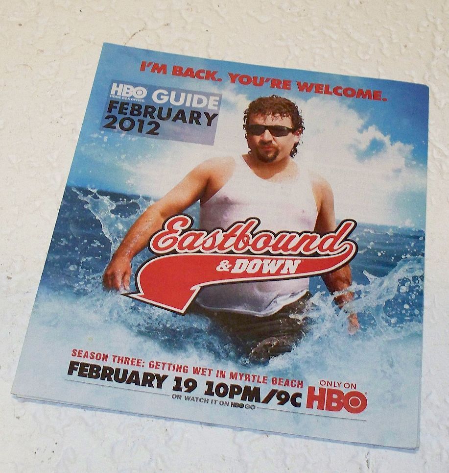 HBO magazine side cover February 2012