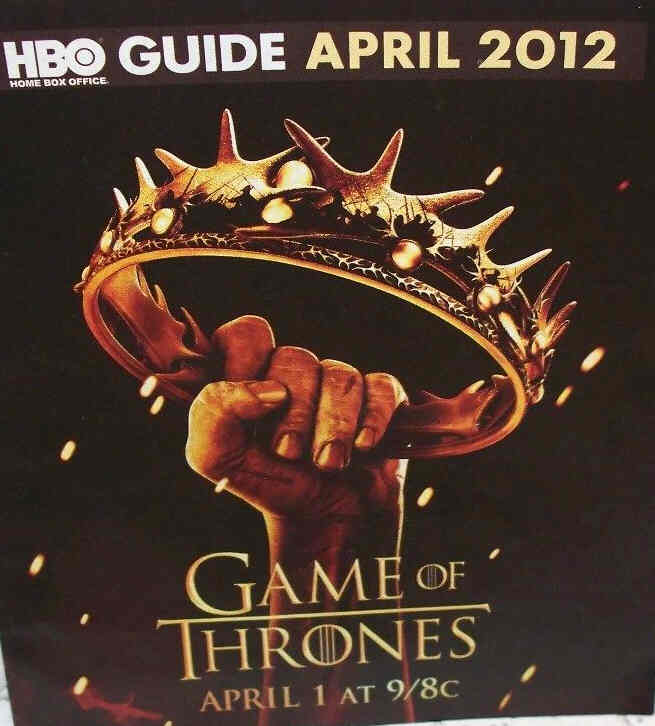 HBO magazine side cover April 2012
