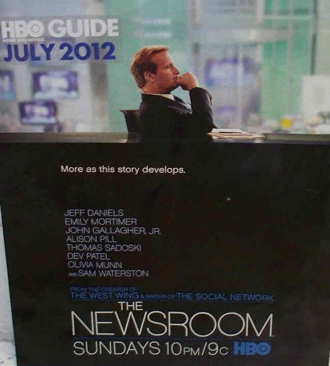 HBO magazine side cover July 2012