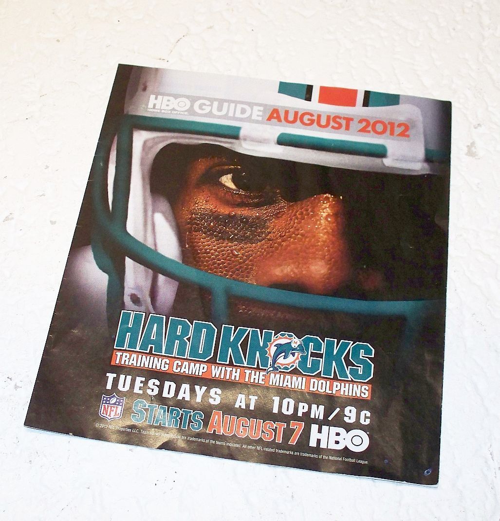 HBO magazine side cover August 2012