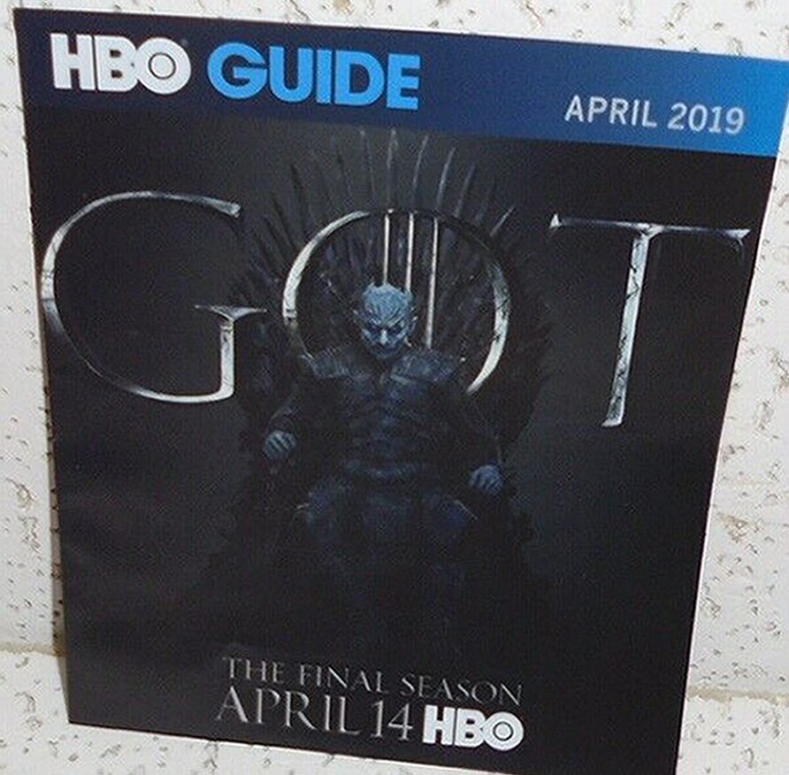 HBO magazine side cover  April 2019