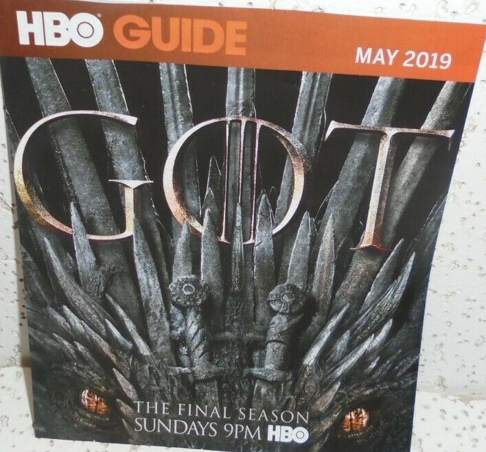 HBO magazine side cover  May 2019