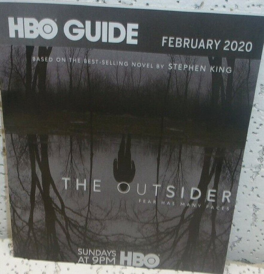 HBO magazine side cover  February 2020