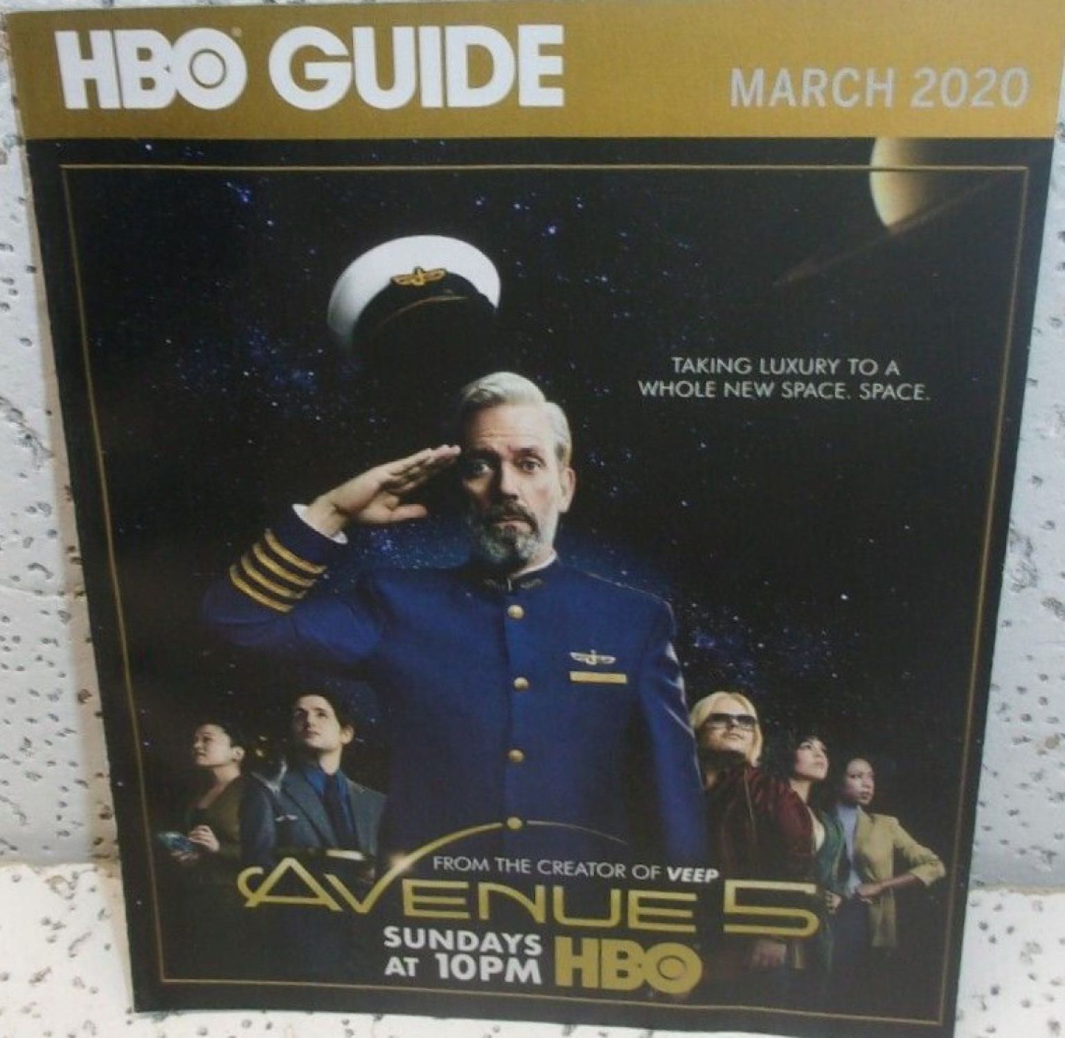 HBO magazine side cover  March 2020