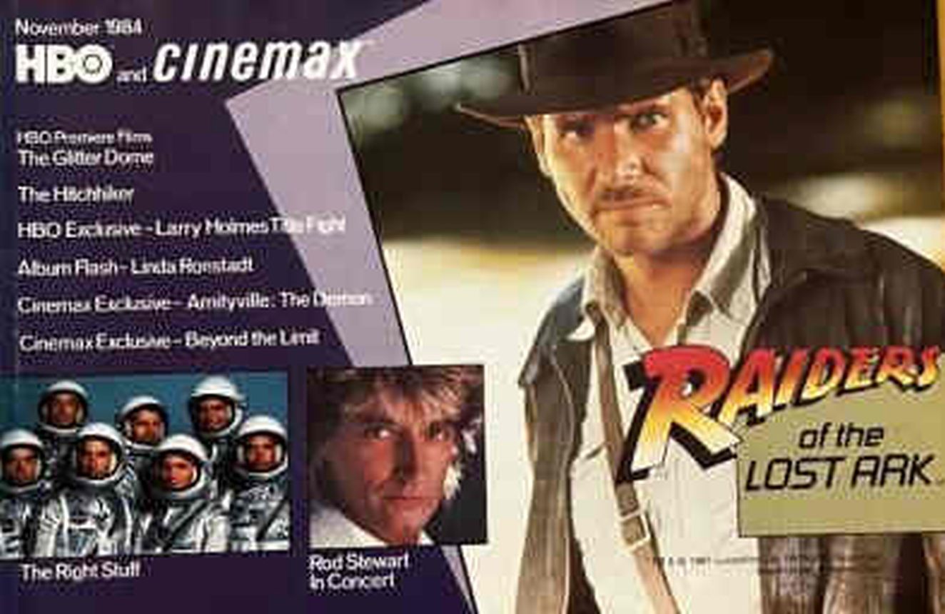 HBO CINEMAX magazine side cover  November 1984
