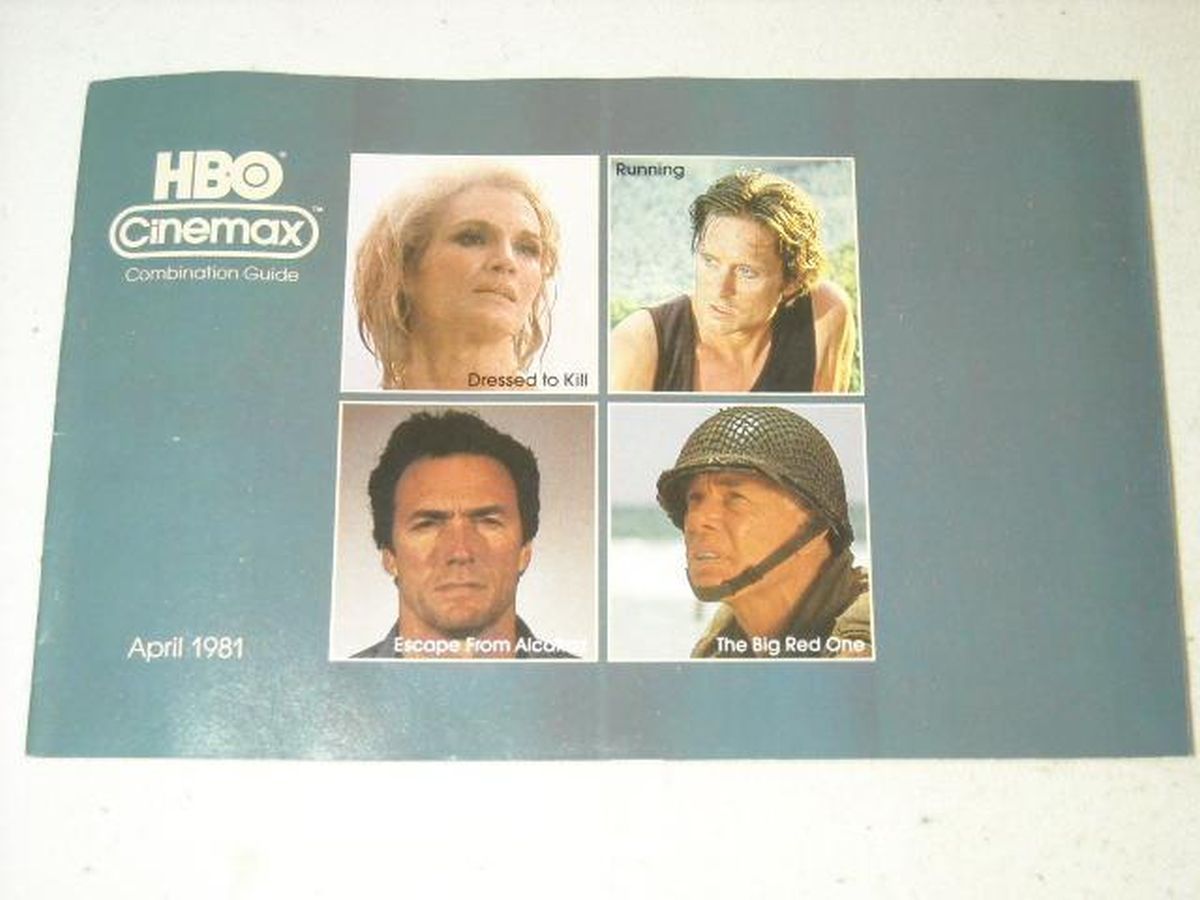 HBO CINEMAX magazine side cover  April 1981