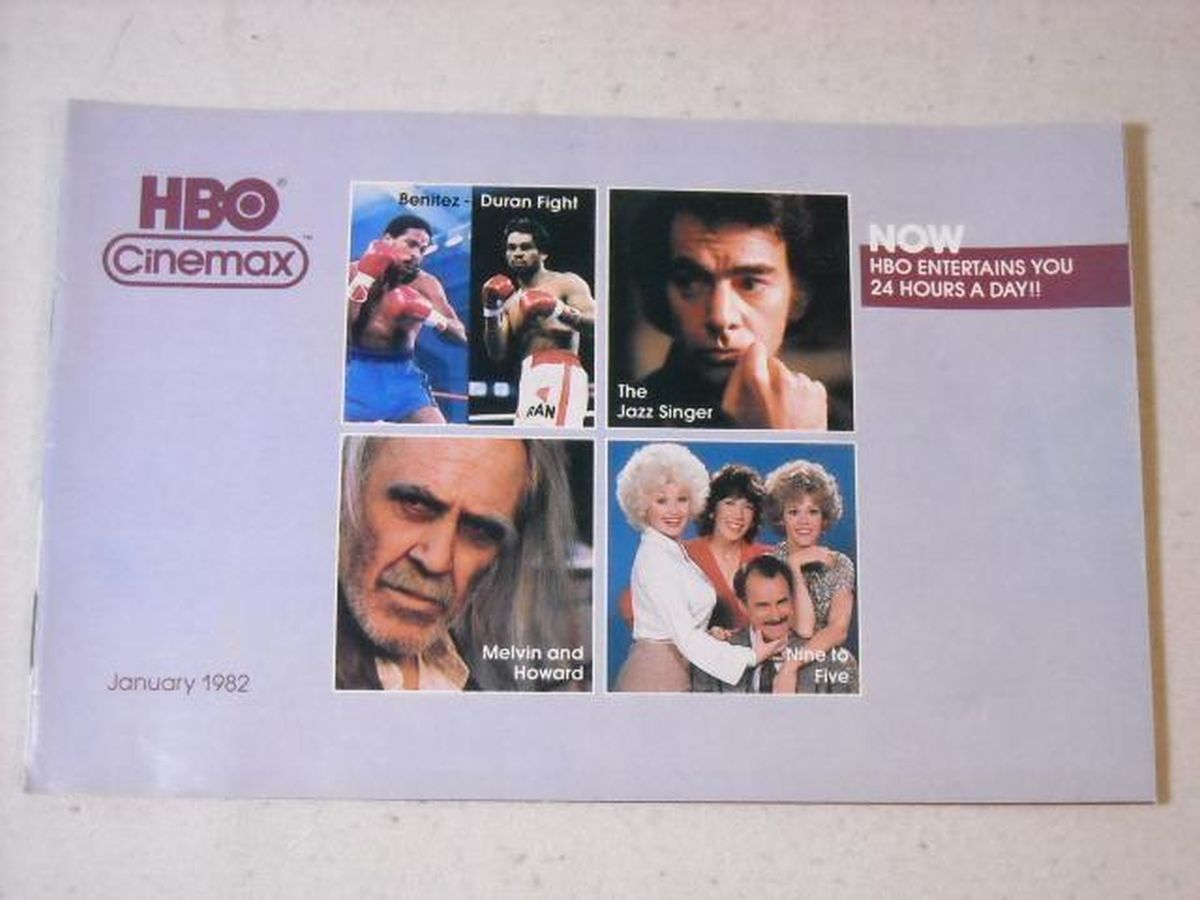 HBO CINEMAX magazine side cover  January 1982