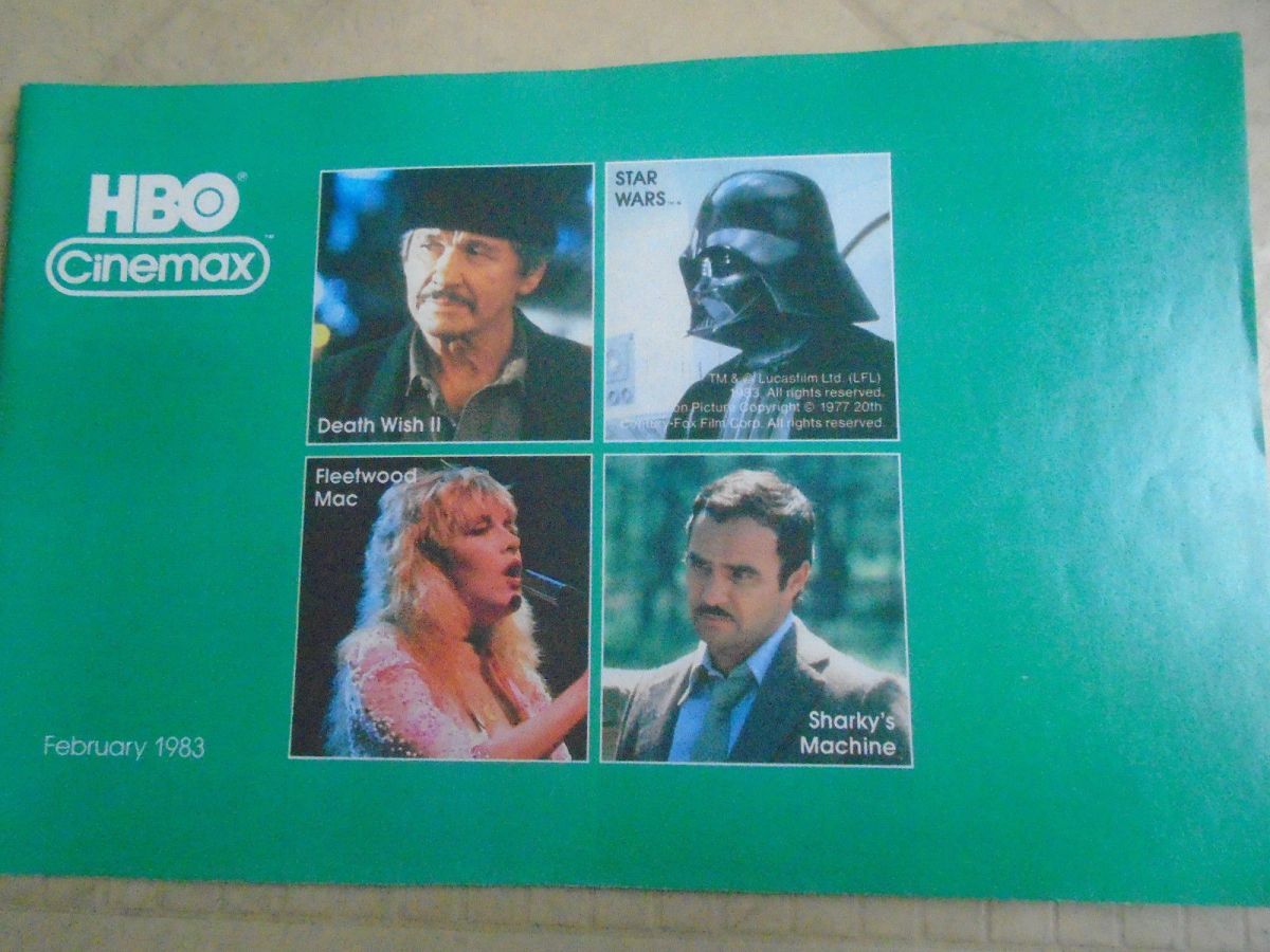 HBO CINEMAX magazine side cover  February 1983