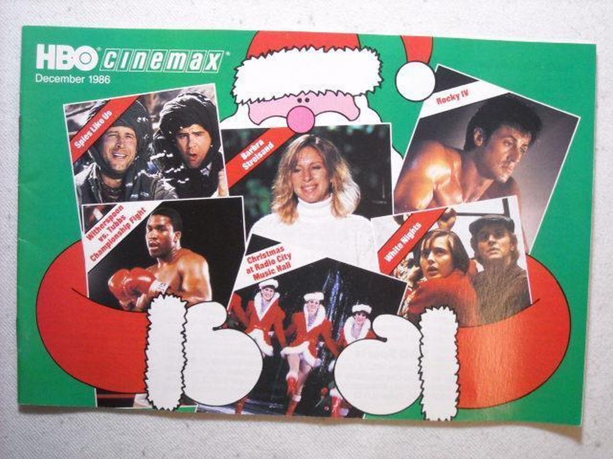 HBO CINEMAX magazine side cover  December 1986