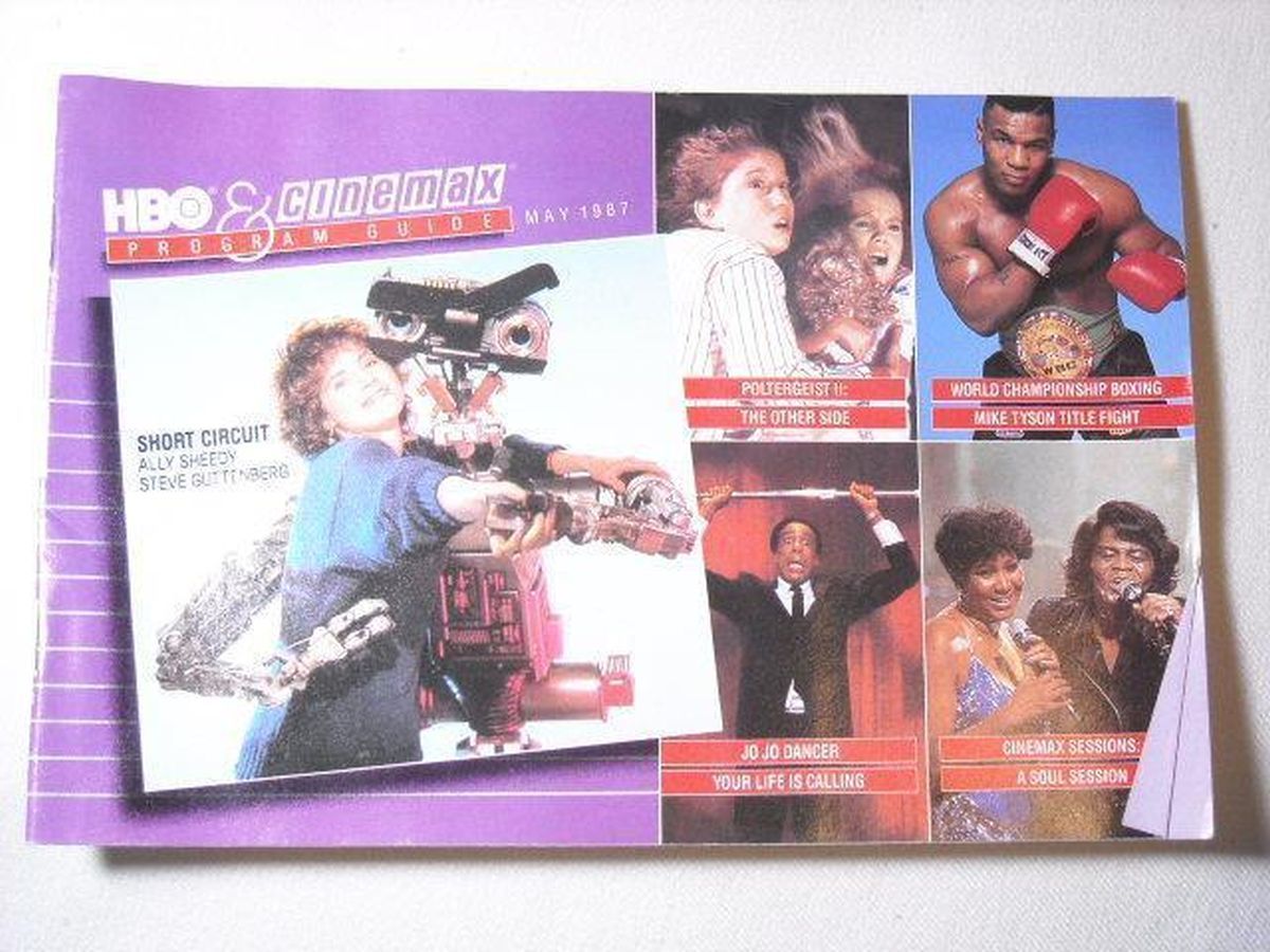 HBO CINEMAX magazine side cover  May 1987