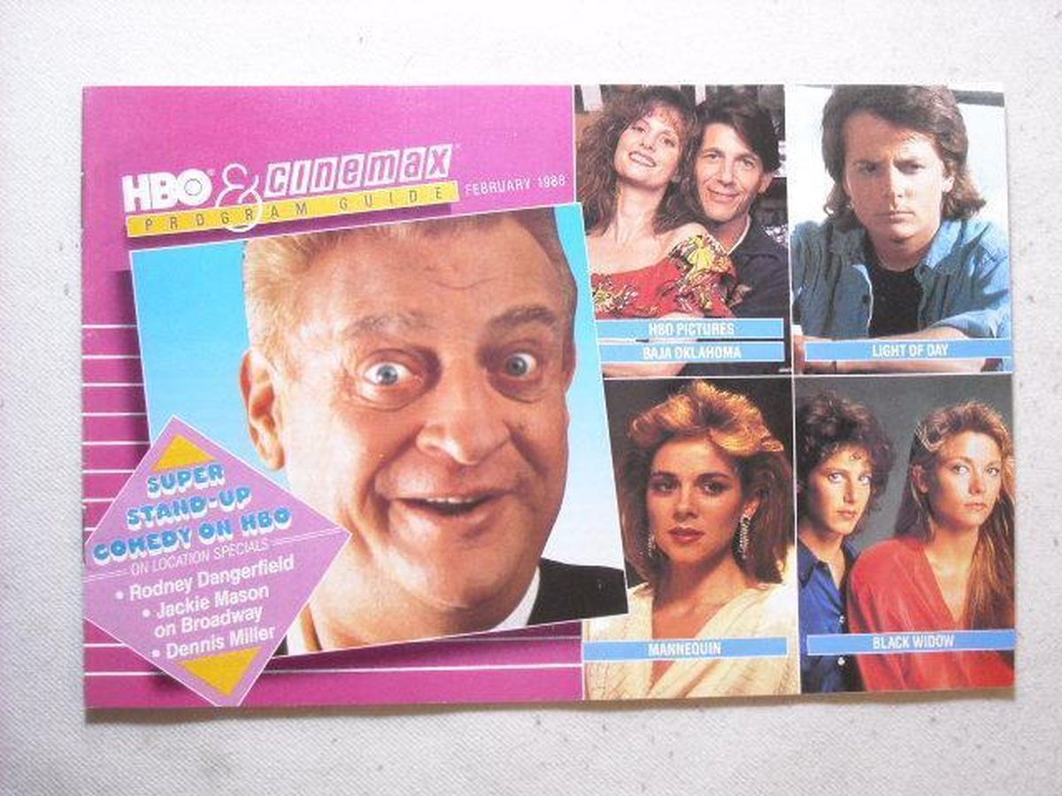 HBO CINEMAX magazine side cover  February 1988