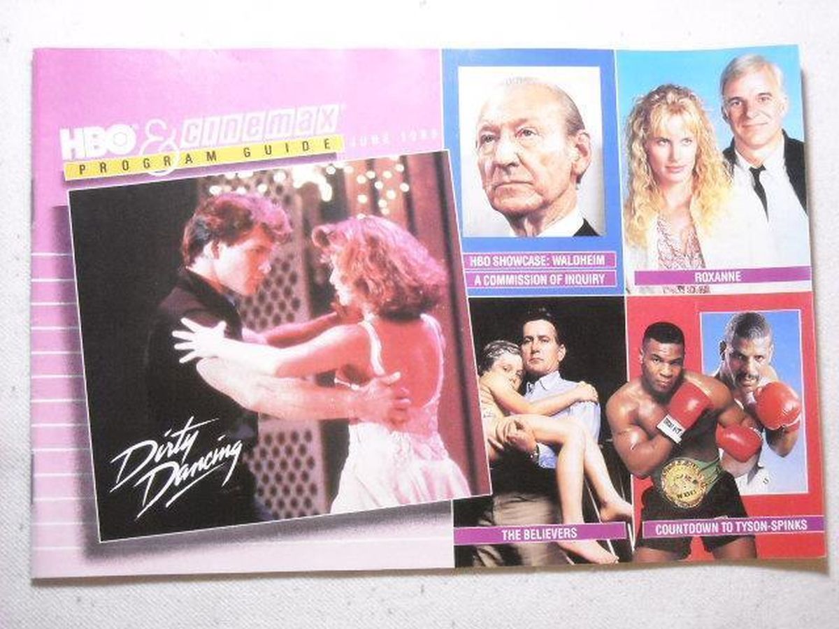 HBO CINEMAX magazine side cover  June 1988