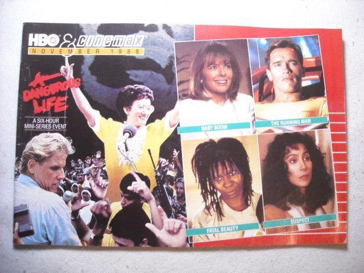 HBO CINEMAX magazine side cover  November 1988