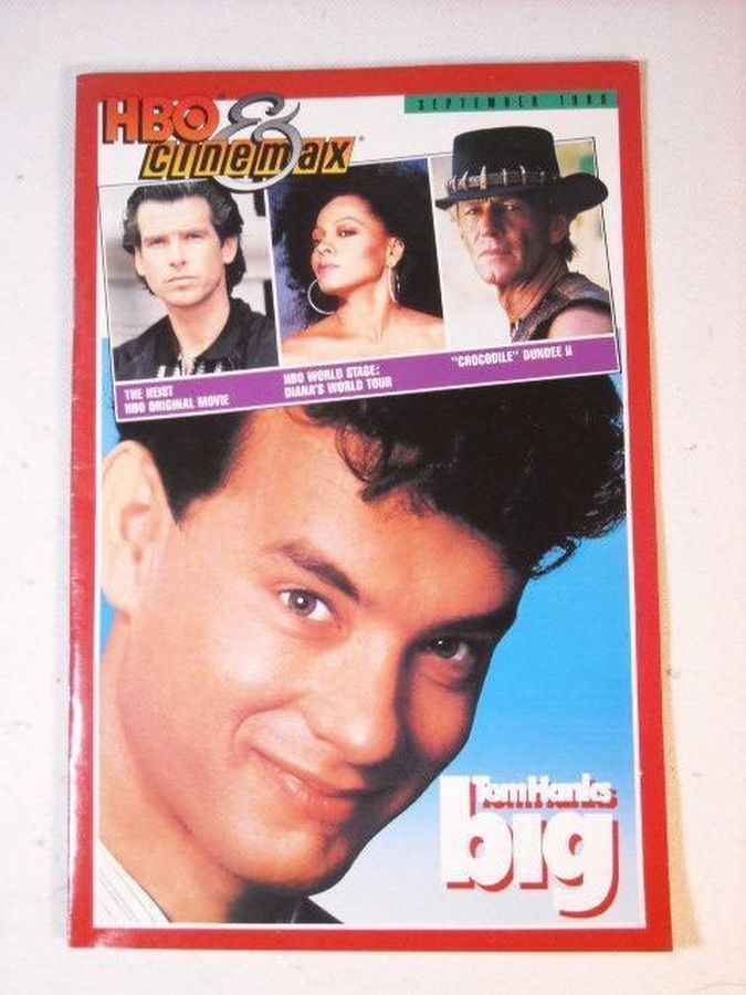 HBO CINEMAX magazine side cover  September 1989