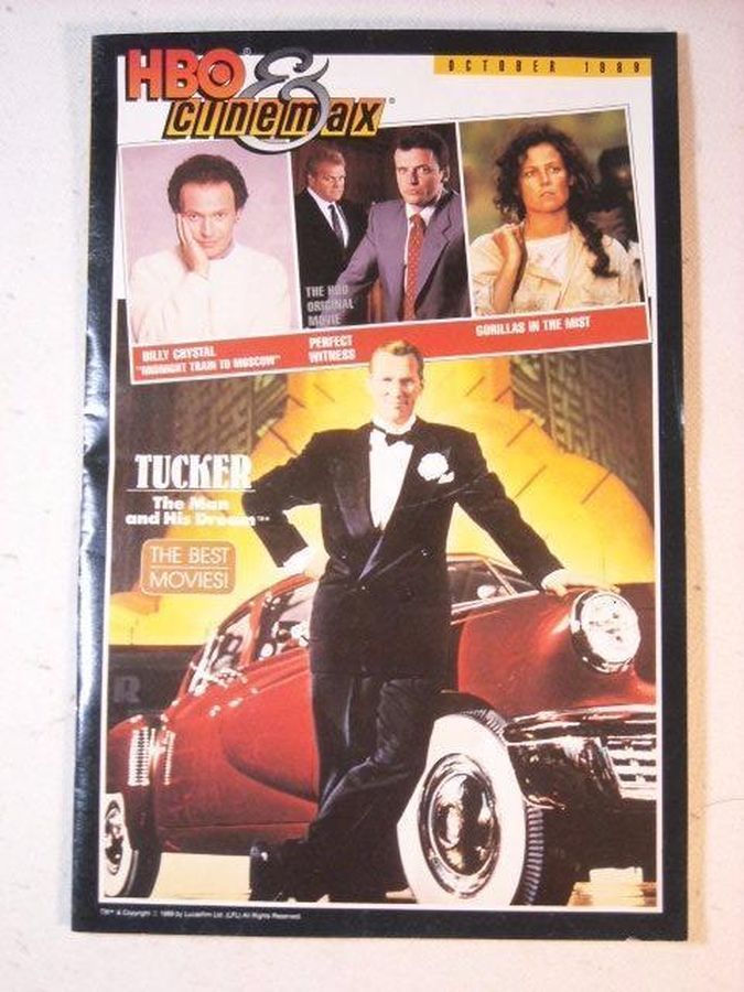 HBO CINEMAX magazine side cover  October 1989