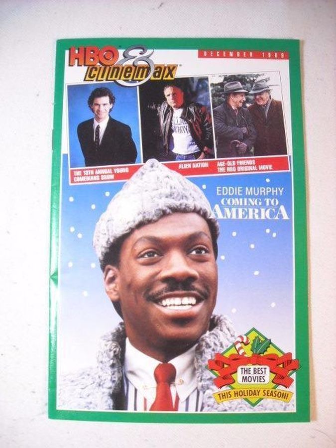 HBO CINEMAX magazine side cover  December 1989