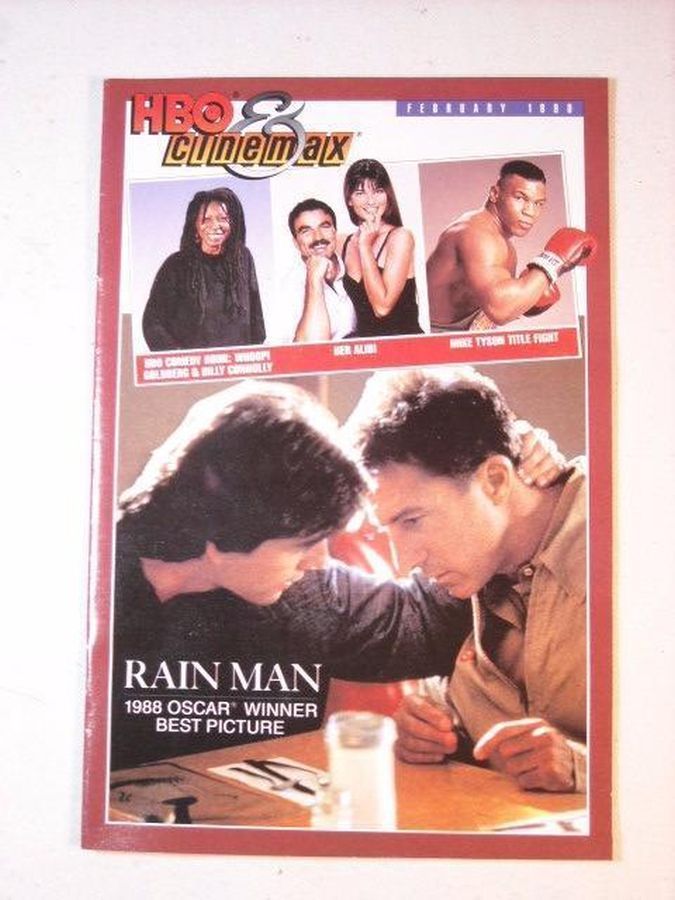 HBO CINEMAX magazine side cover  February 1990
