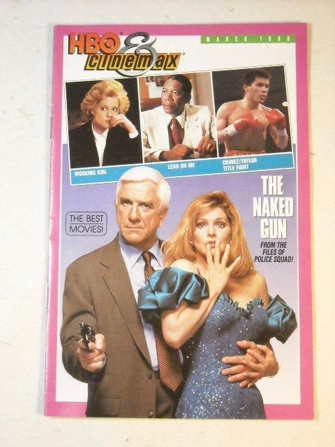 HBO CINEMAX magazine side cover  March 1990