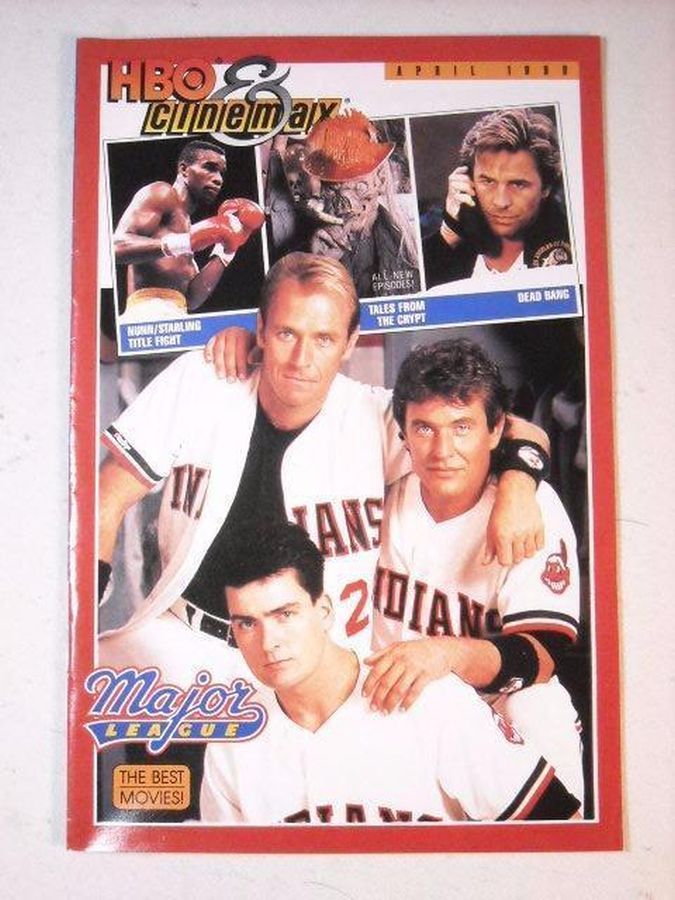 HBO CINEMAX magazine side cover  April 1990