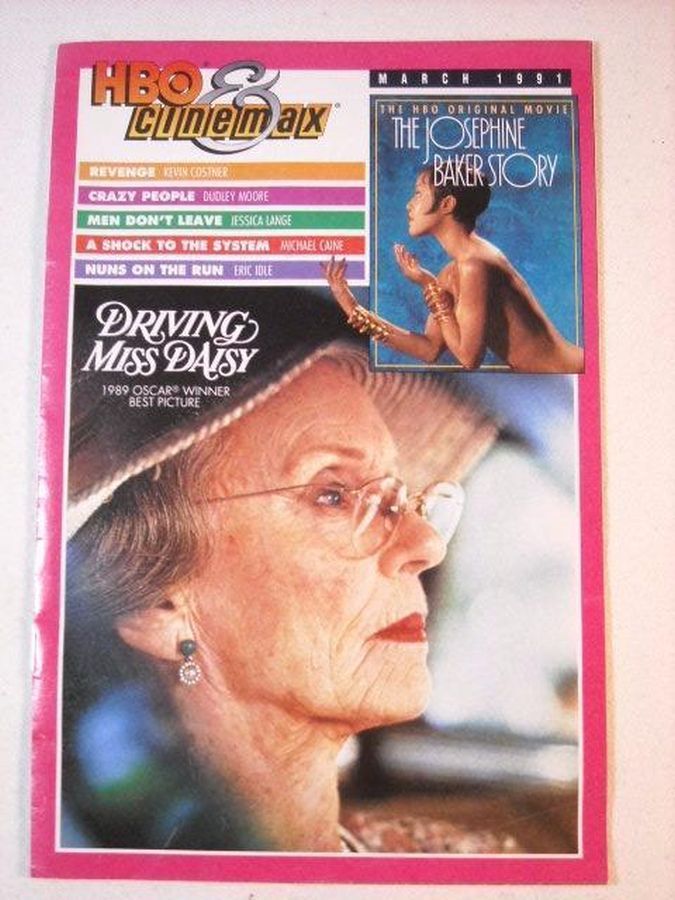 HBO CINEMAX magazine side cover  March 1991