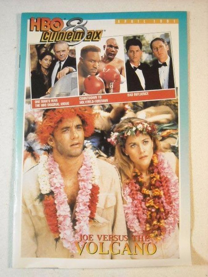 HBO CINEMAX magazine side cover  April 1991