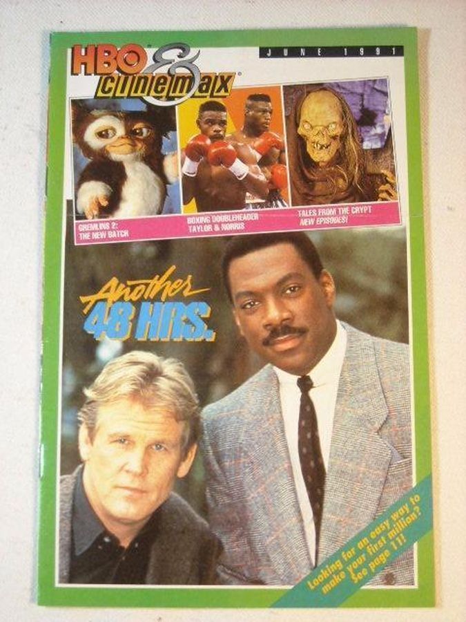 HBO CINEMAX magazine side cover  June 1991