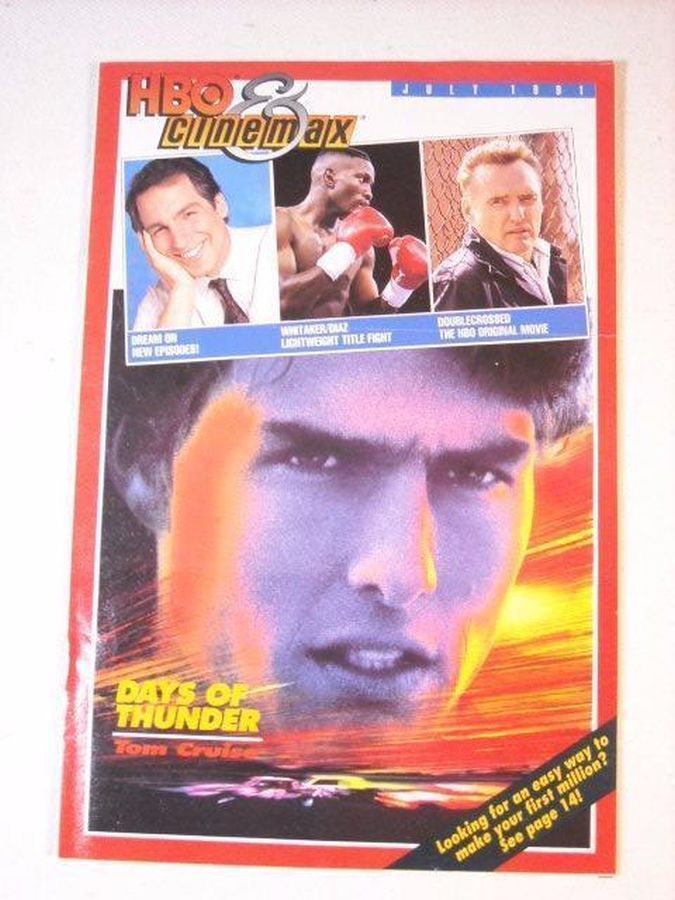 HBO CINEMAX magazine side cover  July 1991