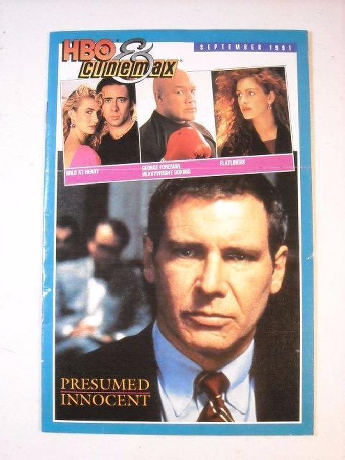 HBO CINEMAX magazine side cover  September 1991