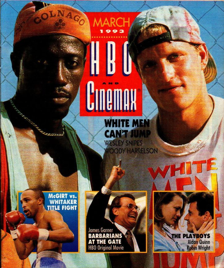 HBO CINEMAX magazine side cover  March 1993