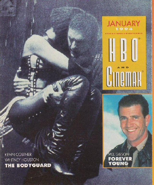 HBO CINEMAX magazine side cover  January 1994