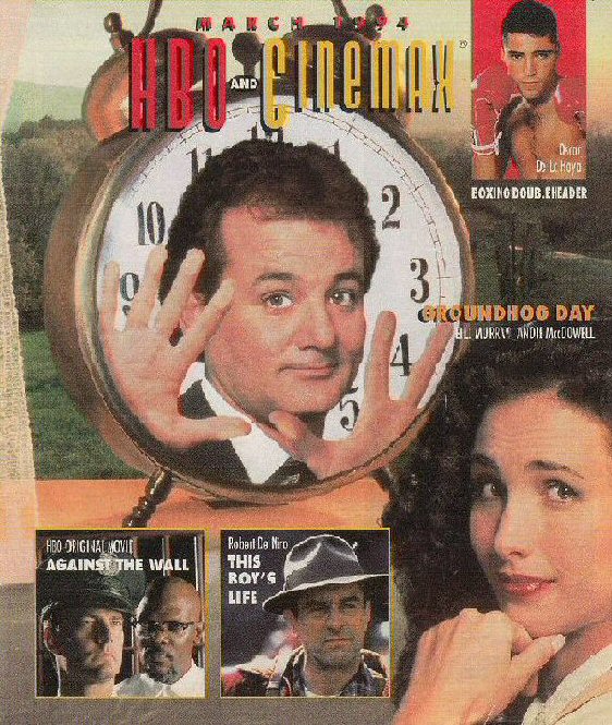 HBO CINEMAX magazine side cover  March 1994