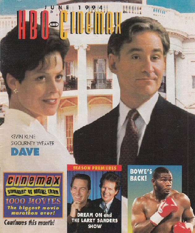 HBO CINEMAX magazine side cover  June 1994