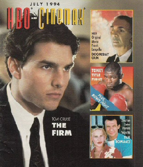 HBO CINEMAX magazine side cover  July 1994