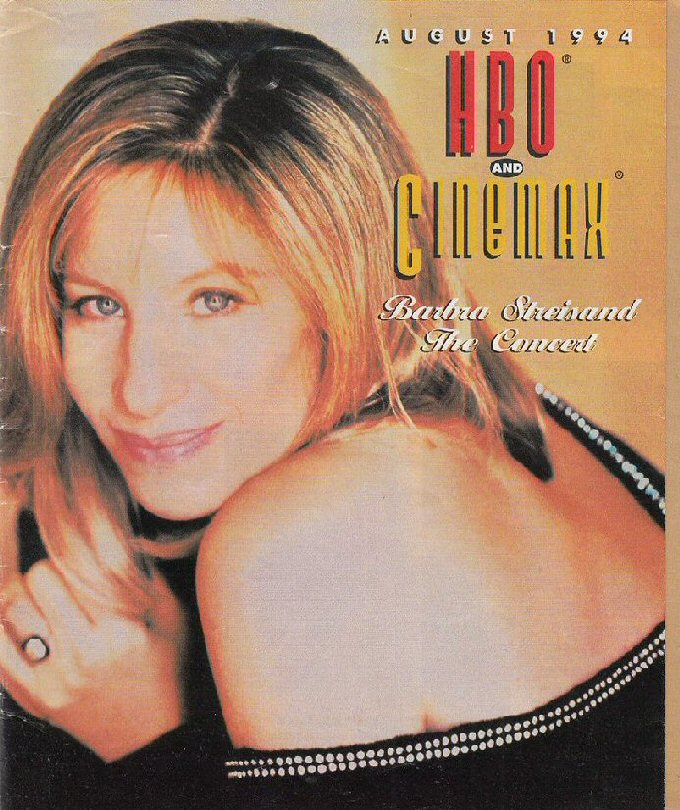 HBO CINEMAX magazine side cover  August 1994