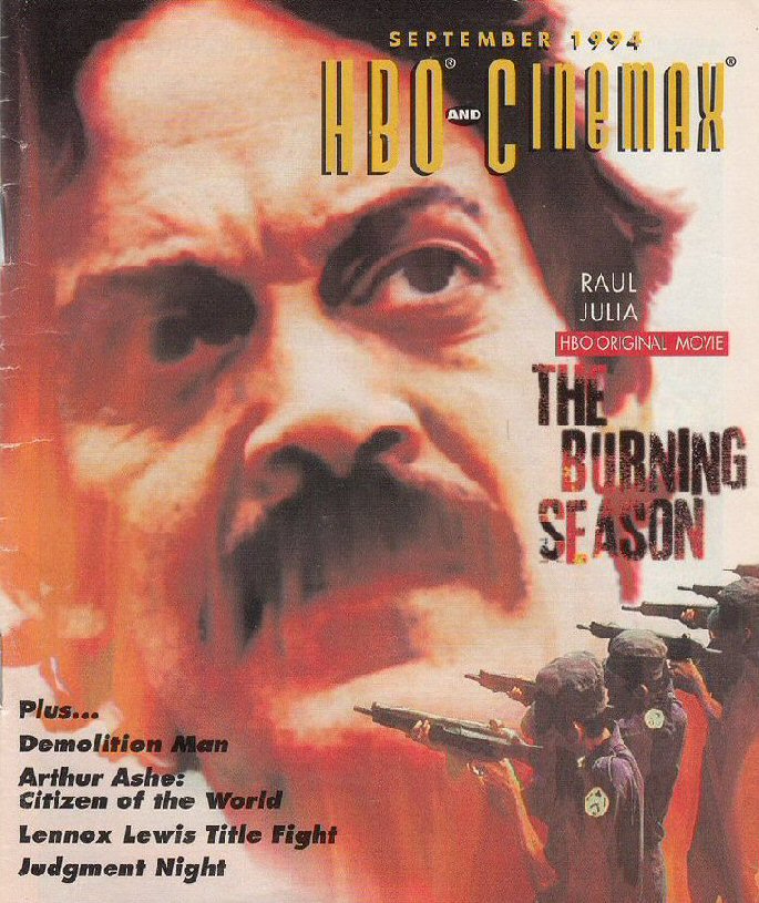 HBO CINEMAX magazine side cover  September 1994