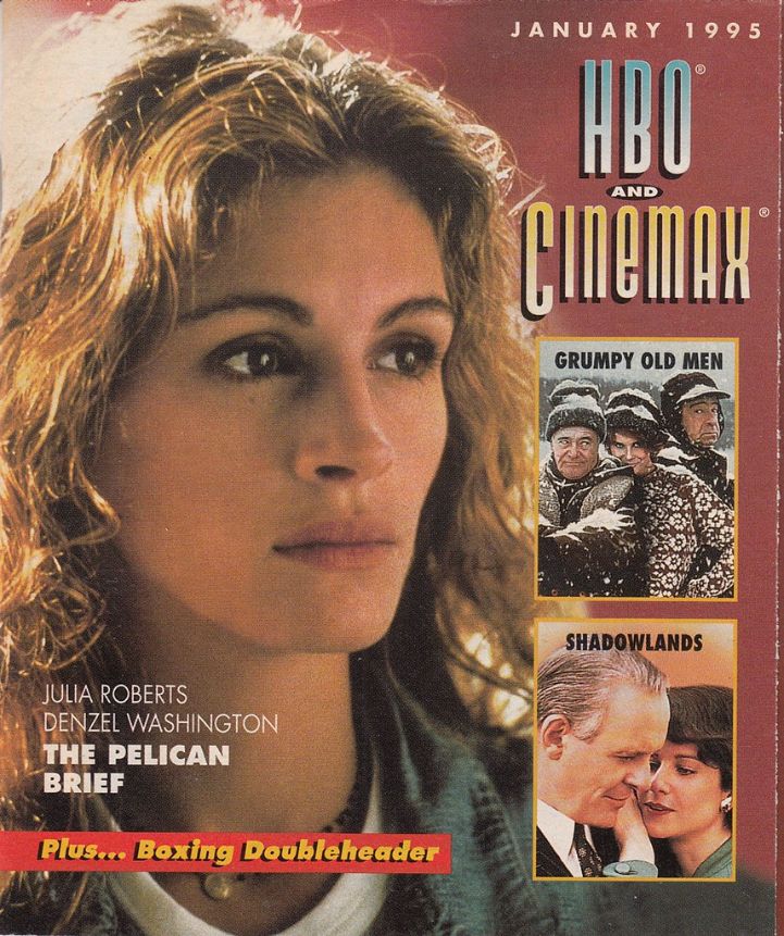 HBO CINEMAX magazine side cover  January 1995