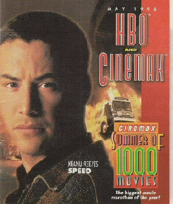 HBO CINEMAX magazine side cover  May 1995