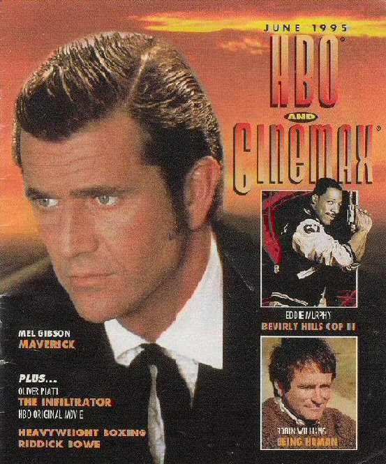 HBO CINEMAX magazine side cover  June 1995