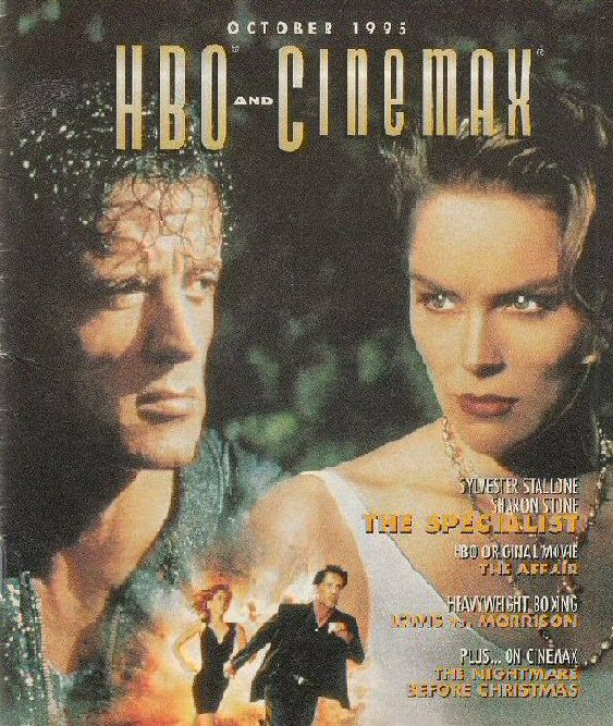 HBO CINEMAX magazine side cover  October 1995